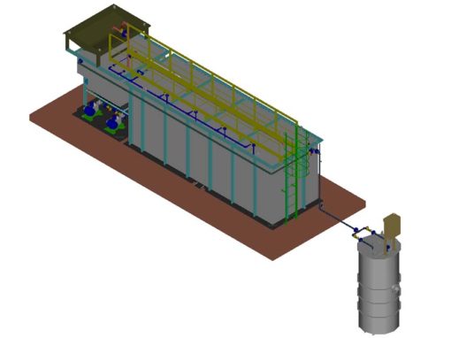 Carbon steel aerobic wastewater treatment plants
